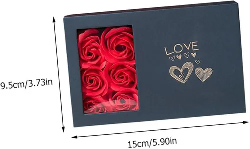 Vista 7 de 1 Unidades Caja de jabón flor colgante de flor de acrílico joyería de flor roja broche de rosa inmortal esponja portátil bolsa de joyería especial