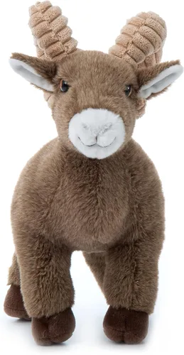 Vista 2 de The Petting Zoo Peluche de oveja de cuerno grande, regalos para niños, animales del zoológico Wild Onez, juguete de peluche de oveja, 12 pulgadas