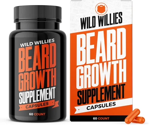 Vista 9 de Wild Willies Suplemento de gomitas de crecimiento de barba para hombres, con biotina y 19 vitaminas para un cabello facial más fuerte y grueso, 60