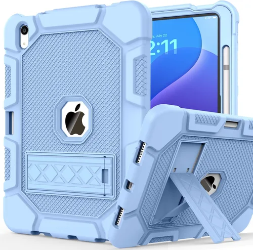 Vista 21 de Funda para iPad de 7ª/8ª generación, funda para iPad 10.2, híbrida, resistente, a prueba de golpes, funda de protección contra caídas construida