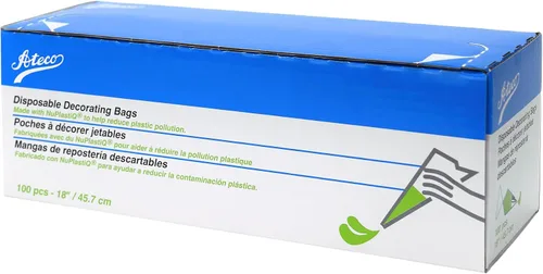 Vista 12 de Ateco - Bolsas de 12 pulgadas de plástico desechables para tubería y decoración de pasteles con NuPlastiQ, paquete de 24, transparentes