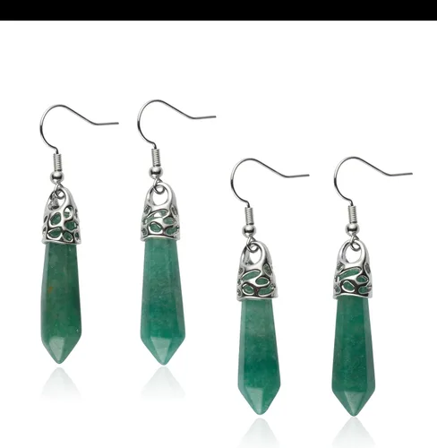 Vista 7 de Aretes de jade auténticos para mujer, joyería hecha a mano, claros, oscuros, piedra verde y plata, colgantes, colgantes, piedra natural, regalos