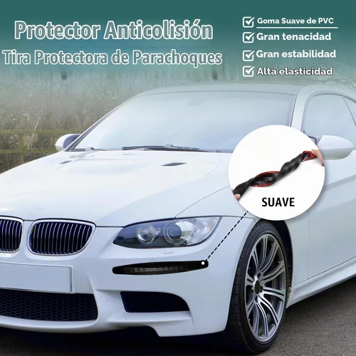 Vista 3 de BokWin Paquete de 2 tiras protectoras negras Parche anticolisión, protector antiarañazos, universal para autos, SUV, camioneta