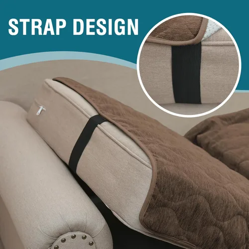 Vista 6 de Turquoize Funda para Sofá para Perros Lavable Antideslizante Fundas Protectoras para Sofá de 2-3 Cojines Apto para Mascotas Chenille Acolchado