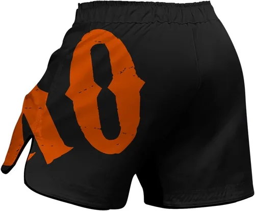 Vista 2 de Pantalones cortos de lucha a medio muslo con gráficos de anime KO para hombre