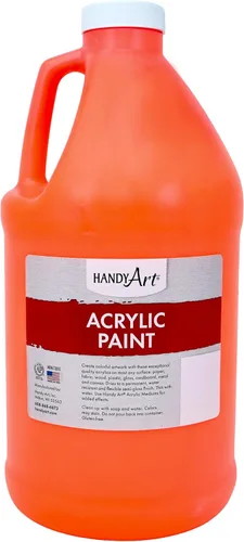Vista 31 de Handy Art Pintura acrílica, juego de 12 colores, botellas de 16 onzas, acrílico líquido para estudiantes semibrillante, consistencia de flujo