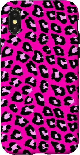 Vista 5 de McBling - Carcasa para iPhone 17, diseño de leopardo y guepardo rosa intenso