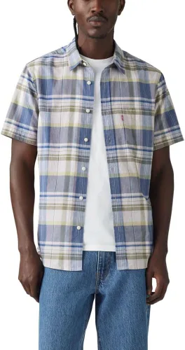 Vista 44 de Levi's - Camisa clásica de manga larga con 1 bolsillo con botones para hombre Caviar