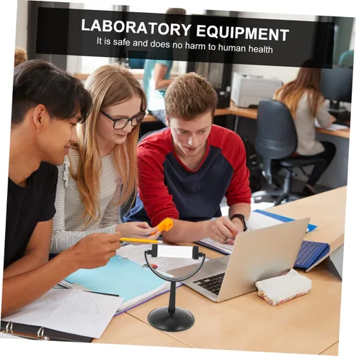 Vista 9 de 1set Triple Prisms Teaching Demonstrator with Stand for Light Refraction Experiments Physics Education Optical Tool for Classroom Learning and