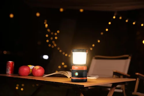 Vista 6 de Linterna LED para campamento recargable, 1800 lúmenes, 4 modos de luz, banco de energía de 4400 mAh, impermeable IP44, linterna perfecta