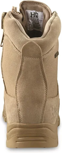 Vista 6 de HQ ISSUE Botas tácticas clásicas impermeables de 8 pulgadas con cremallera lateral para hombre