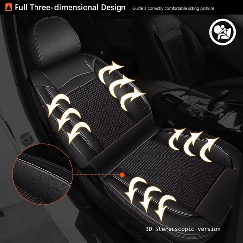 Vista 3 de Fundas de asiento delantero para Volvo XC40 2019-2023 2024 2025: funda de asiento de automóvil de cuero, impermeable, transpirable, protector