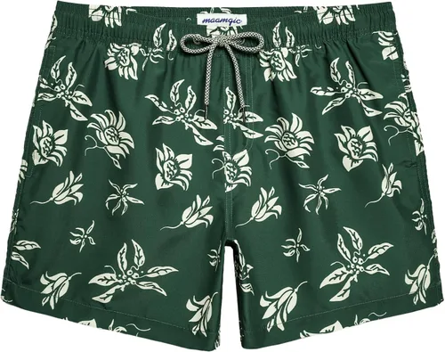 Vista 8 de maamgic Mens Swim Trunks 5" Quick Dry Beach Shorts Bathing Suits with Mesh Lining Pockets