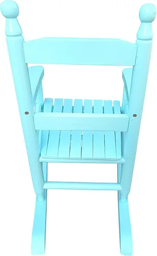 Vista 7 de Mecedora para niños, mecedora de madera para interiores y exteriores para niños y niñas