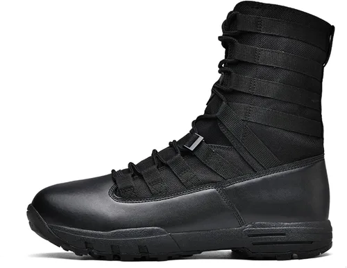 Vista 2 de Kervaky Botas tácticas para hombre, botas militares, botas de combate, botas ligeras, botas de trabajo, botas de senderismo, botas antideslizantes