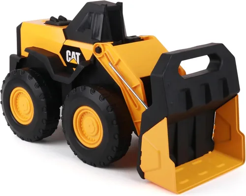 Vista 9 de CAT Juguetes de construcción, Camión volquete de acero de 16" - Cuerpo de acero real, cama basculante funcional, ruedas todo terreno extragrandes