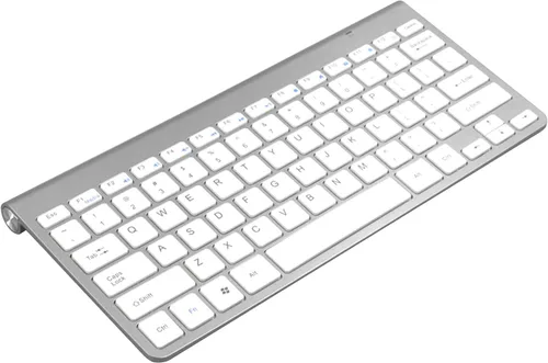 Vista 5 de Supersonic SuperSonic SC-531KBM - Teclado inalámbrico ultradelgado con ratón inalámbrico, color plateado