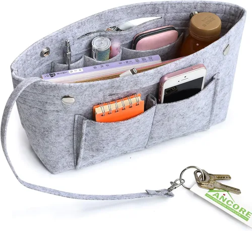 Vista 4 de VANCORE Organizador de bolso de fieltro para bolso de viaje