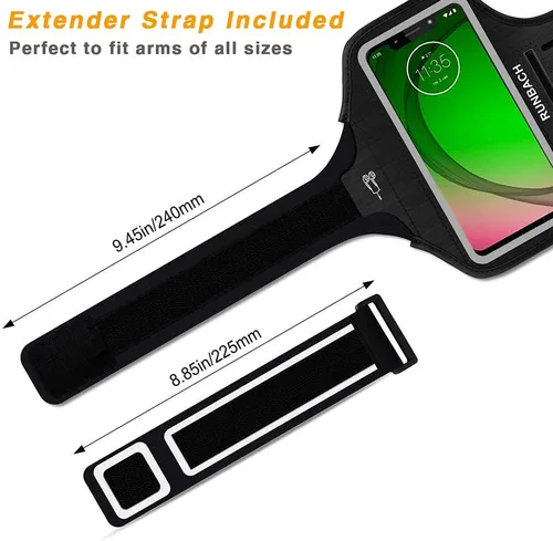 Vista 2 de Brazalete para correr para Motorola G Fast/G Pro/G Stylus/G8/G8 Power/G8 Play/G8 Plus/G7/G7 Power/G7 Play/G7 Plus/E/E6/E6 Plus/Z4, bolsa