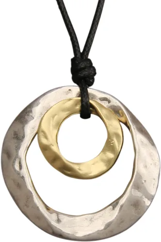 Vista 56 de Jeilwiy Collar de cuero para mujer, collar funky, gargantilla de cuerda con colgante, joyería de estilo bohemio