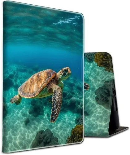 Vista 97 de Funda para tablet Fire 7 (12ª generación, versión 2022), delgada, a prueba de golpes, delgada, de piel sintética, con función de apagado/encendido