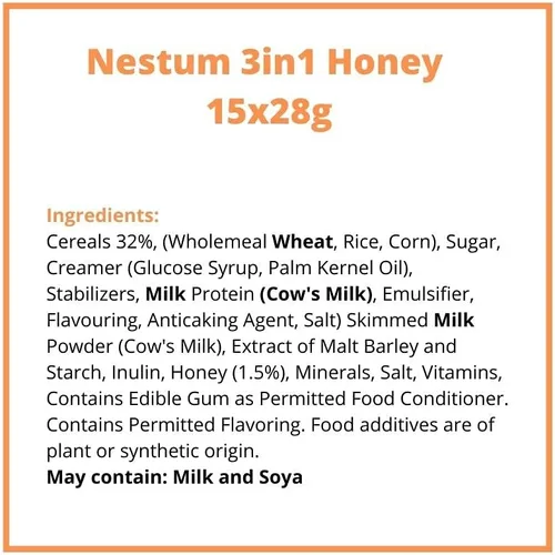 Vista 3 de Nestle Nestum All Family - Bebida instantánea 3 en 1 con leche de cereales y paquete de 1 paquete de bocadillos (Milo o Koko Krunch, 1.06 onzas)