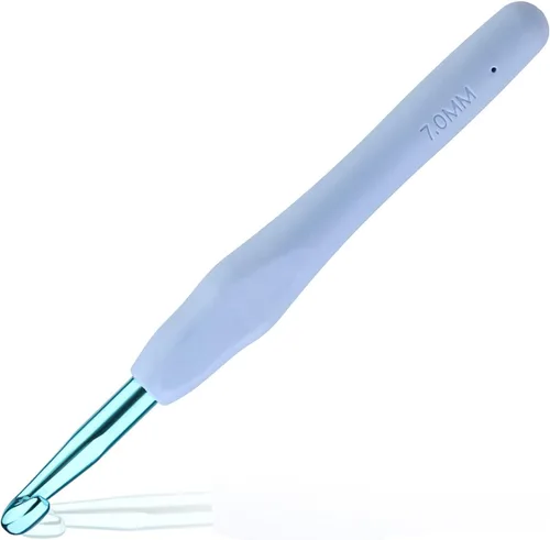 Vista 17 de Iuuidu - Gancho de ganchillo de aluminio de 0.079 in, agujas de ganchillo lisas