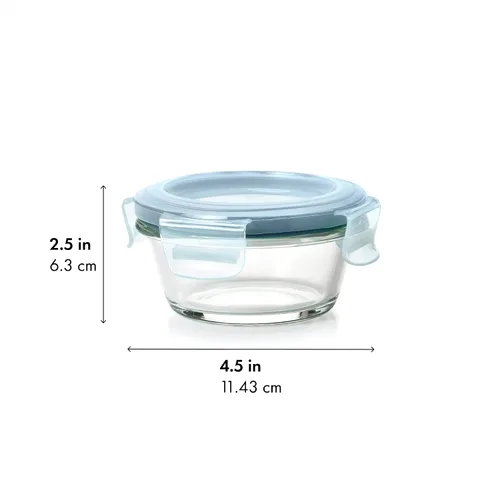 Vista 6 de OXO Good Grips Smart Seal 1-Cup Glass Food Storage Container - Arctic Blue