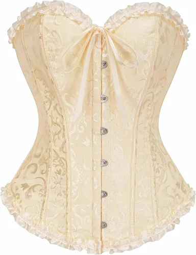 Vista 190 de SZIVYSHI Corsé para mujer, lencería moldeadora, body con cintura de encaje