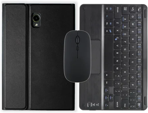 Vista 12 de Funda inalámbrica con teclado Bluetooth para Samsung Galaxy Tab Active 3/Active 5 (SM-X300/X306B/T570/T575N) con soporte para bolígrafo integrado