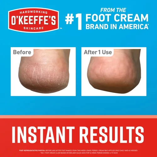 Vista 4 de O'Keeffe's Crema protectora para la piel para aliviar el dolor de pies saludables; tubo de 3 onzas (paquete de 1); crema para aliviar el dolor