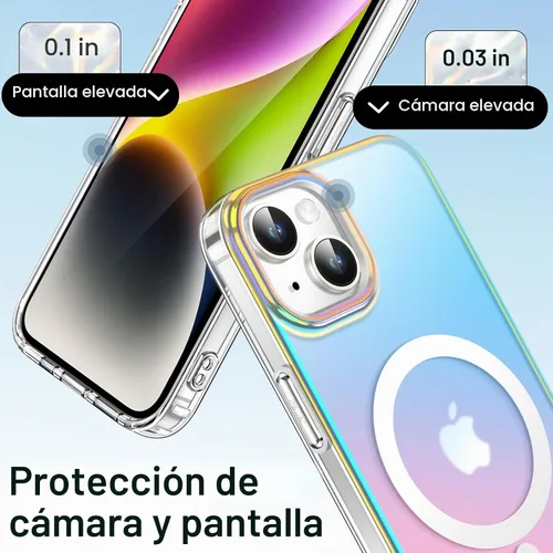 Vista 6 de JETech Funda magnética para iPhone 14, iridiscente
