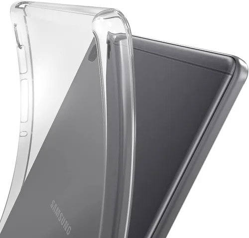 Vista 3 de Puxicu Funda transparente para Galaxy Tab A7 Lite 2021, diseño delgado, flexible y suave, funda protectora de TPU para tableta Samsung Galaxy Tab A7