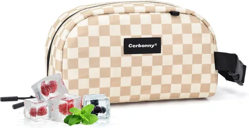 Vista 27 de Cerbonny Pequeña bolsa refrigeradora, bolsa de almuerzo congelable para niños y adultos, pequeña bolsa aislada, mini bolsa portátil para aperitivos