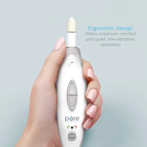 Vista 3 de Pure Enrichment PureNails - Kit profesional de manicura y pedicura de 10 piezas, juego de taladro eléctrico de uñas para aseo de calidad de salón