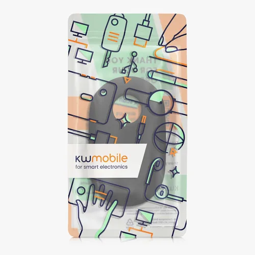 Vista 6 de kwmobile Funda de silicona compatible con Logitech Pebble Mouse Cover – Soft Mouse Protector Grip – Negro