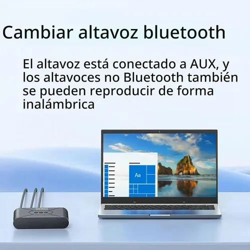 Vista 6 de Receptor de audio Bluetooth 5.3 para estéreo casero, adaptador AUX RCA a