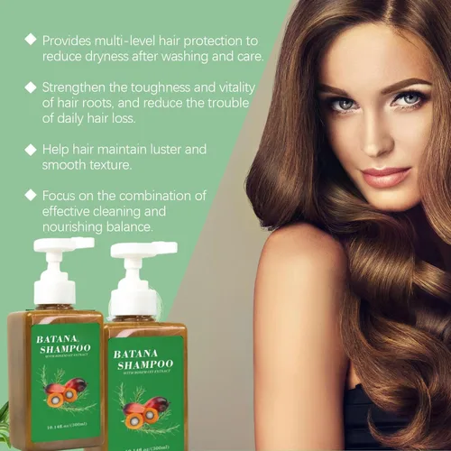 Vista 6 de Batana Shampoo, Shampoo De Batana, para el crecimiento del cabello, hidrata y fortalece (1PC)