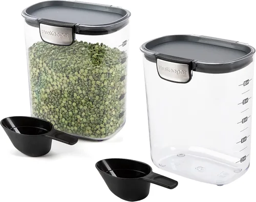 Vista 15 de Progressive International ProKeeper+ Juego de recipientes herméticos de plástico transparente para organización de la cocina del panadero