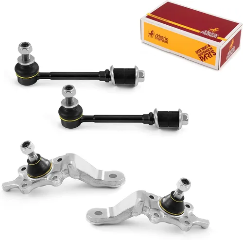 Vista 159 de Metrix Premium Chassis Parts - Juego de 4 piezas de articulación de rótula superior y barra estabilizadora delantera para Ford Ranger RWD 1998-2011