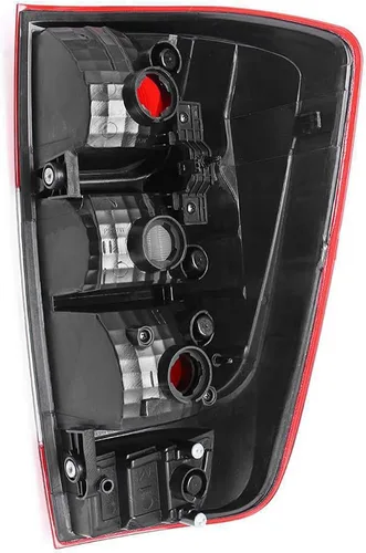 Vista 6 de ZONTO Conjunto de lámpara trasera trasera roja para coche, sin bombillas y cable para Nissan Navara NP300 D23 2015-2019