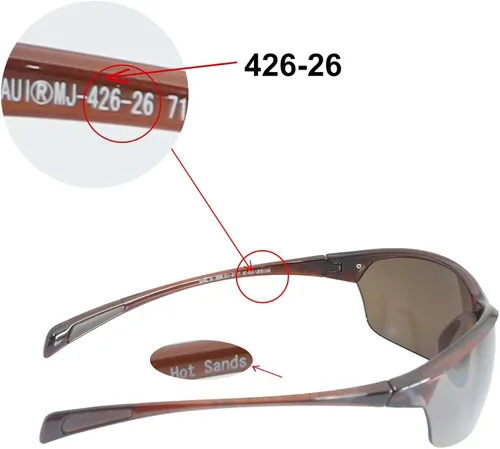 Vista 4 de Walleva - Lentes de repuesto para gafas de sol Maui Jim Hot Sands, múltiples opciones disponibles