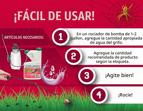 Vista 2 de Insecticida de bifentrina al 7.9% - 16 onzas - (Comparado con marcas líderes) – Control profesional de insectos – Mata al contacto – Hormigas