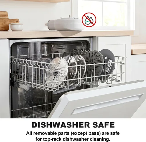 Vista 13 de Procesador de alimentos para KitchenAid, picadora de alimentos vegetales 5 en 1 para KitchenAid, incluye cortar en cubitos, triturar, moler salsa