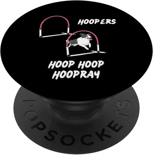 Vista 6 de Dog Agility - Perros para perros con ganchos de aro Border Collie PopSockets MagSafe PopGrip para iPhone