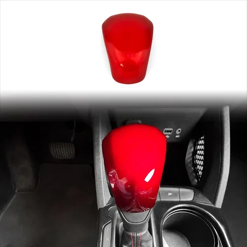 Vista 3 de YOUTOOCAR Cubierta para pomo de palanca de cambios Compatible con accesorios Chevy Trax 2024-2025 (Rojo)
