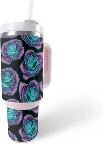 Vista 22 de MightySkins Skin - Vaso de vinilo compatible con Stanley The Quencher H2.0 FlowState de 40 onzas, Crazy Tikis, protectora, duradera y única, fácil