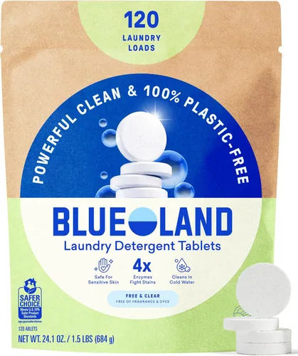 Vista 18 de BLUELAND Pastillas de detergente para ropa, 36 unidades, cápsulas, hojas y alternativa líquida sin plástico, respetuosas con el medio ambiente, sin