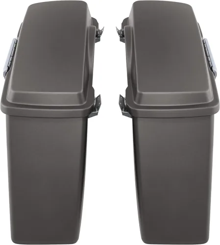 Vista 4 de SLMOTO Alforjas rígidas para Harley Electra Road King Glide 1994-2013 peltre Denim