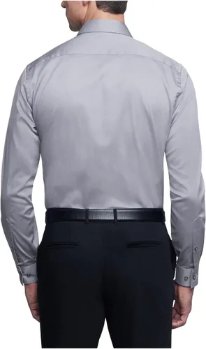 Vista 2 de Van Heusen Camisa de vestir elástica con cuello flexible de ajuste regular para hombre